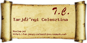 Tarjányi Celesztina névjegykártya